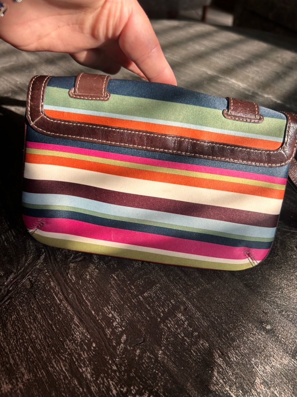 Coach 65th Anniversary Legacy Striped Garcia Striped Wristlet/Clutch - Picture 4 of 10